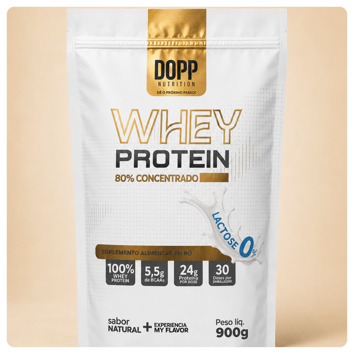 Whey Sem Sabor 80% Zero Lactose