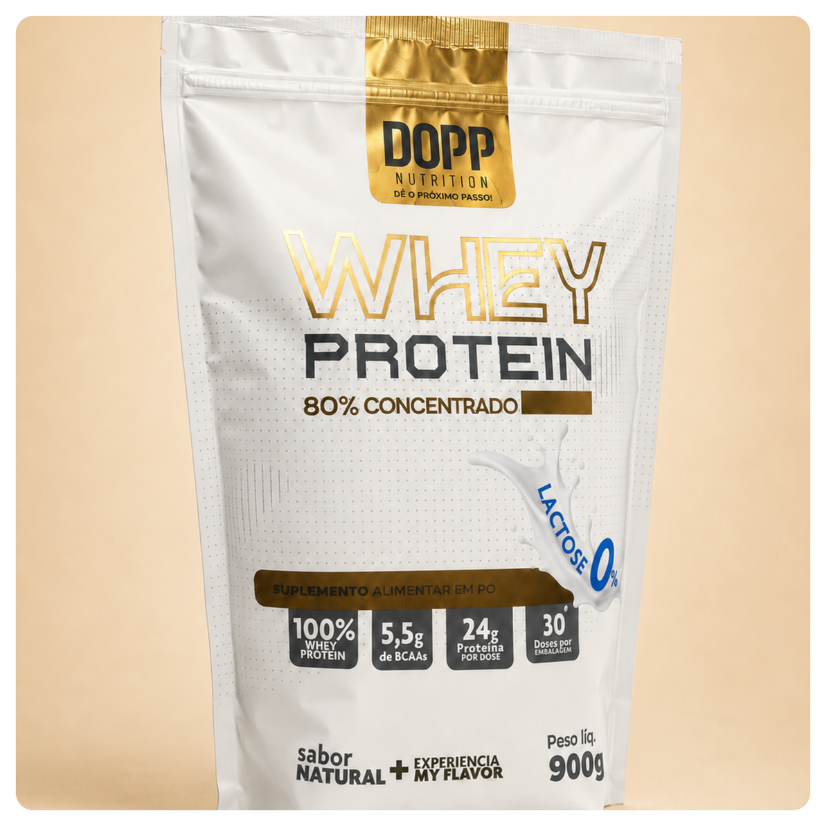 Whey Sem Sabor 80% Zero Lactose
