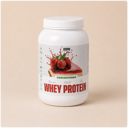 Whey Concentrado Cheesecake de Morango 900 gramas