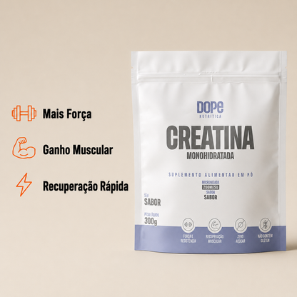 Creatina Micronizada Sem Sabor 300 gramas