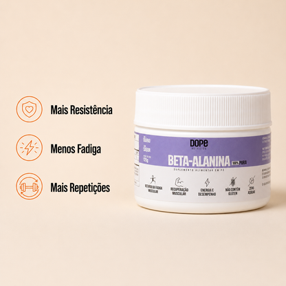 Beta-Alanina 100% Pura 120 gramas