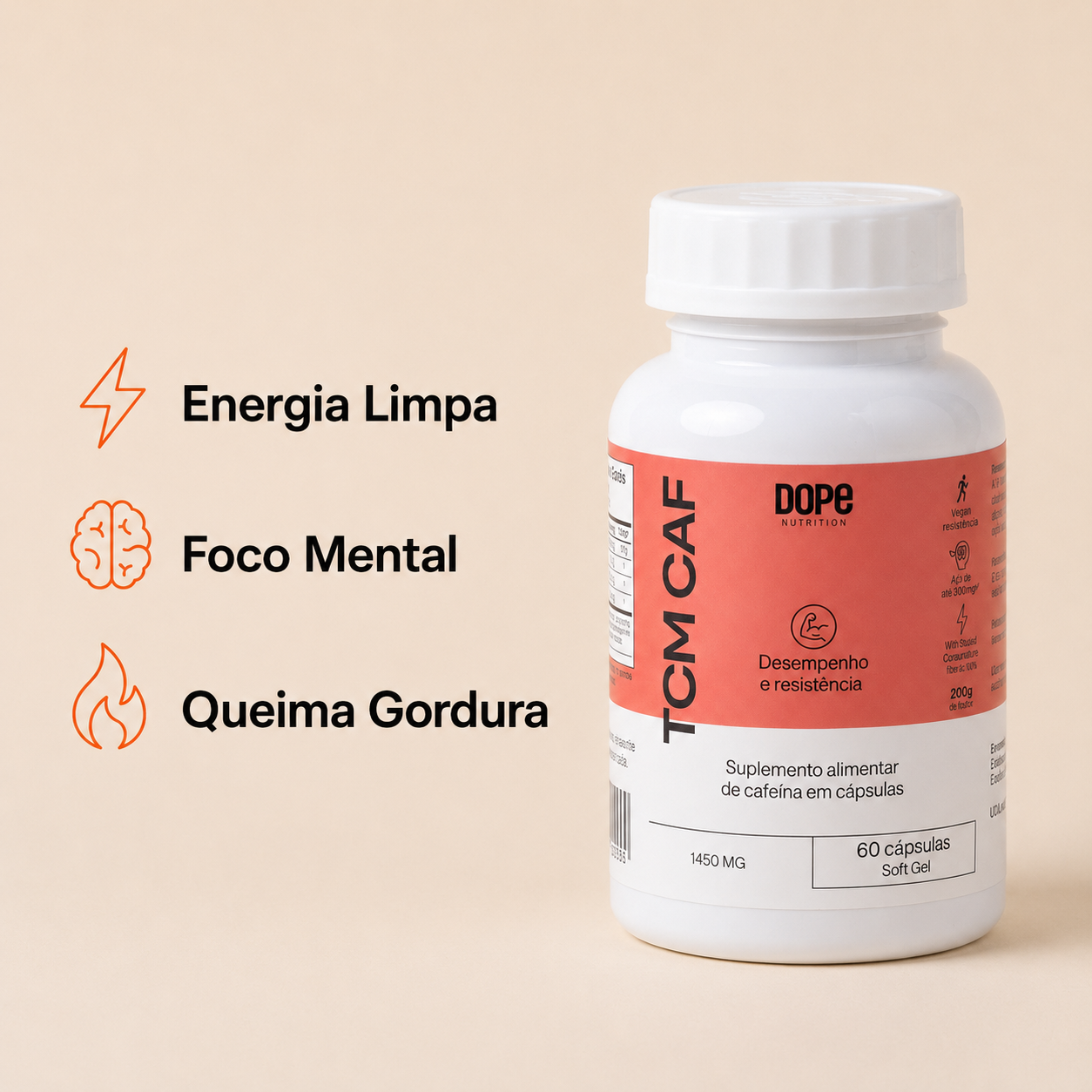 TCM Cafeína 60 Cápsulas