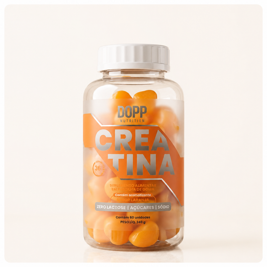 Creatina em Gummie  60 Cápsulas Sabor Laranja