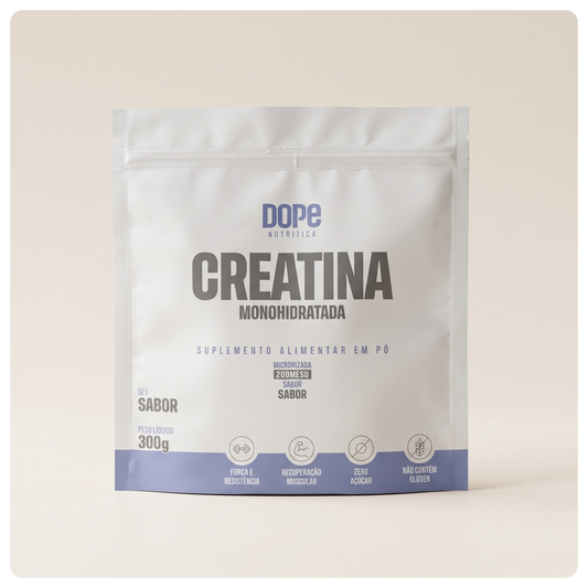Creatina Micronizada Sem Sabor 300 gramas