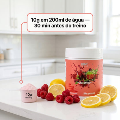 Pré-Treino Pink Lemonade 300 gramas