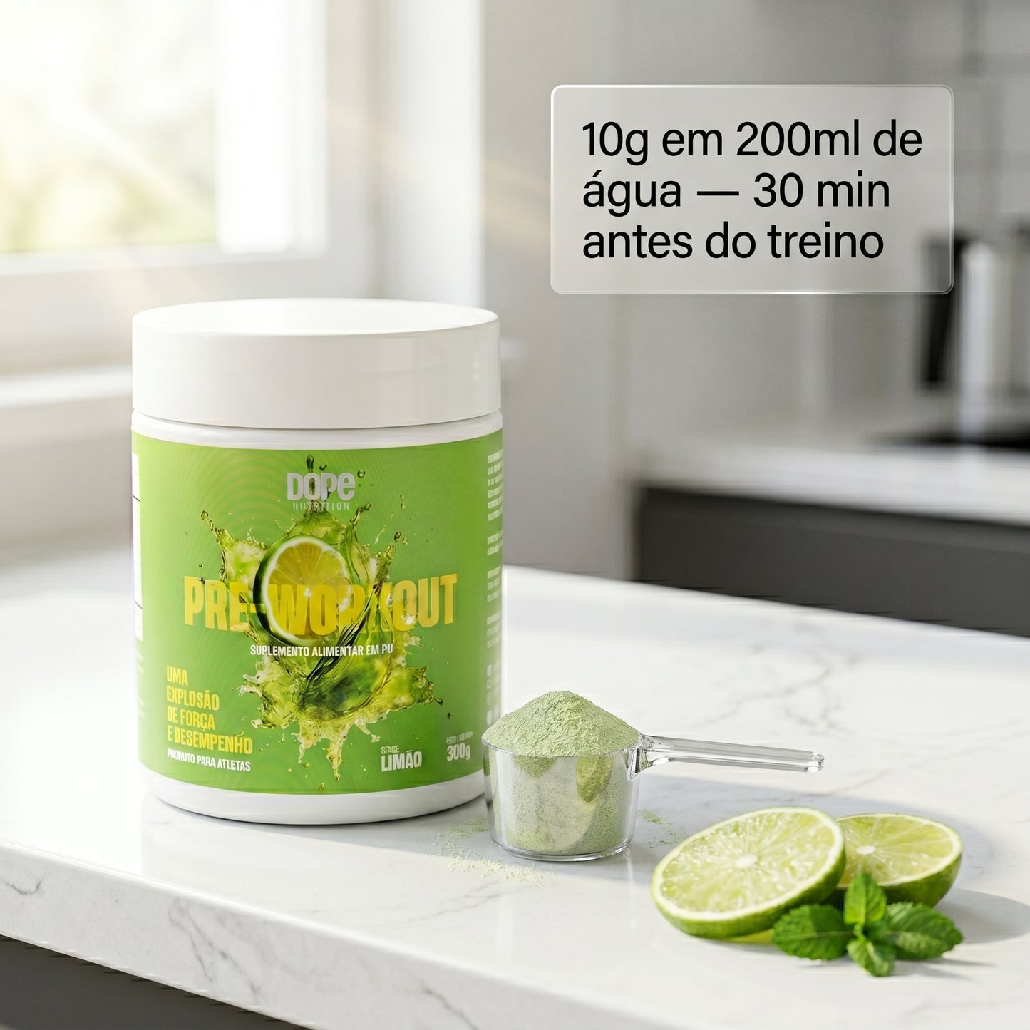 Pré-Treino Limão 300 gramas