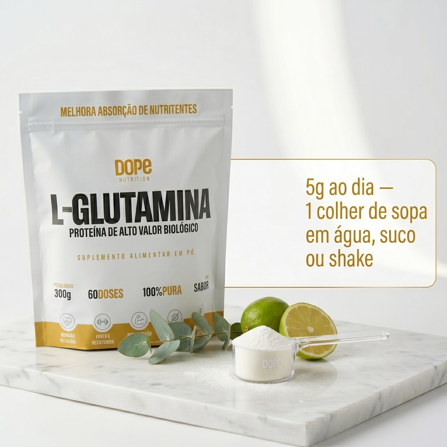 Glutamina 300 gramas
