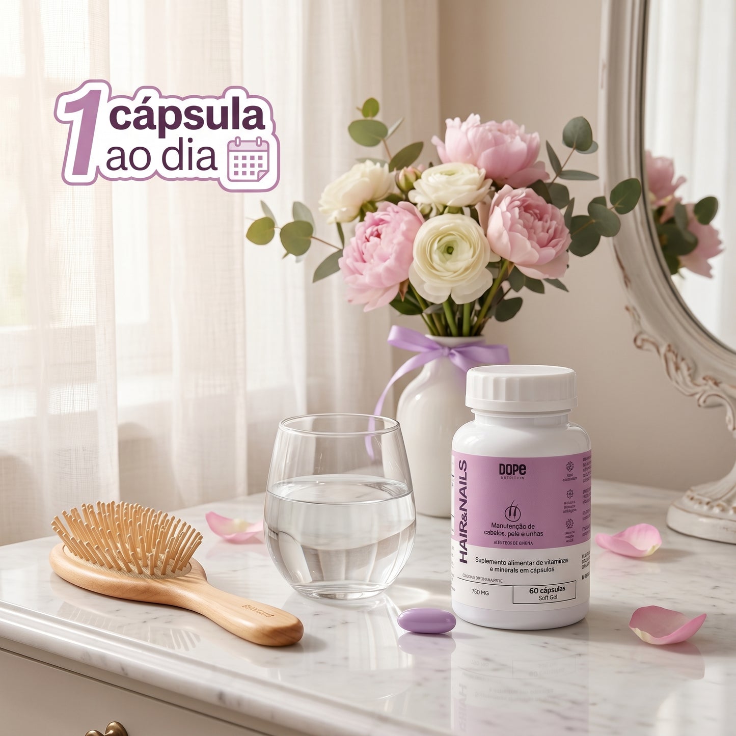 Polivitaminico Cabelo e Unha 60 Cápsulas